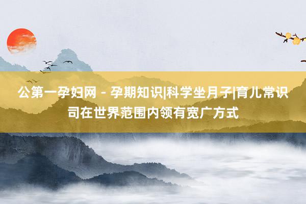 公第一孕妇网 - 孕期知识|科学坐月子|育儿常识司在世界范围内领有宽广方式